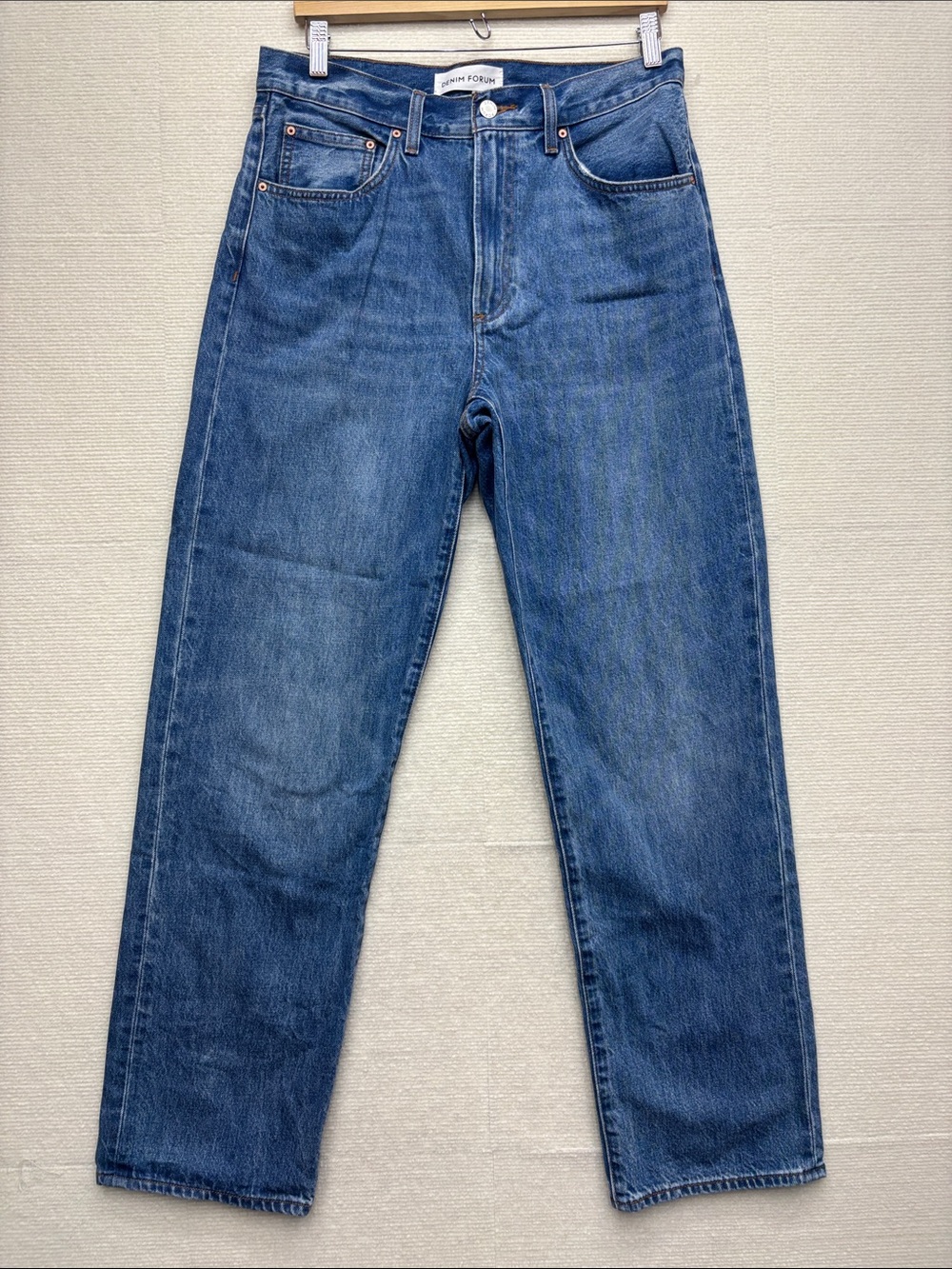 Denim Forum 90s Marlo Hi rise baggy Jeans in Blue 30